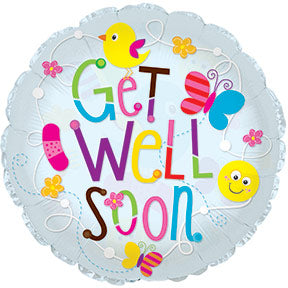 24" Get Well Soon Clear