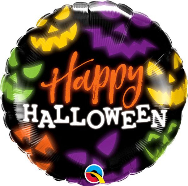 18" Round Halloween Jack Faces