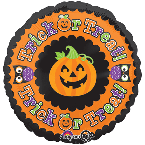18" Trick or Treat Pumpkin