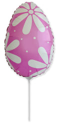 11" Easter Egg Pink Mini Foil
