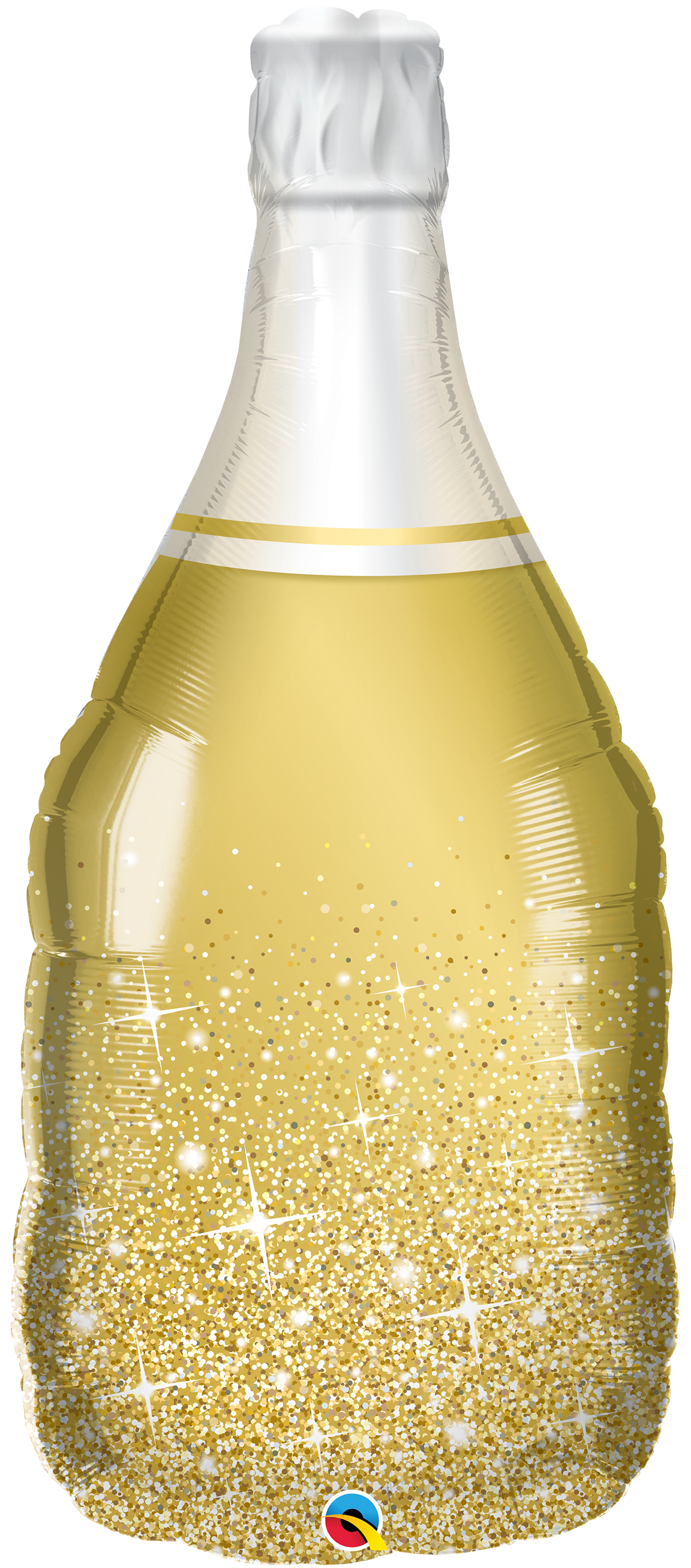 39" Golden Bubbly Wine Bottle Foil