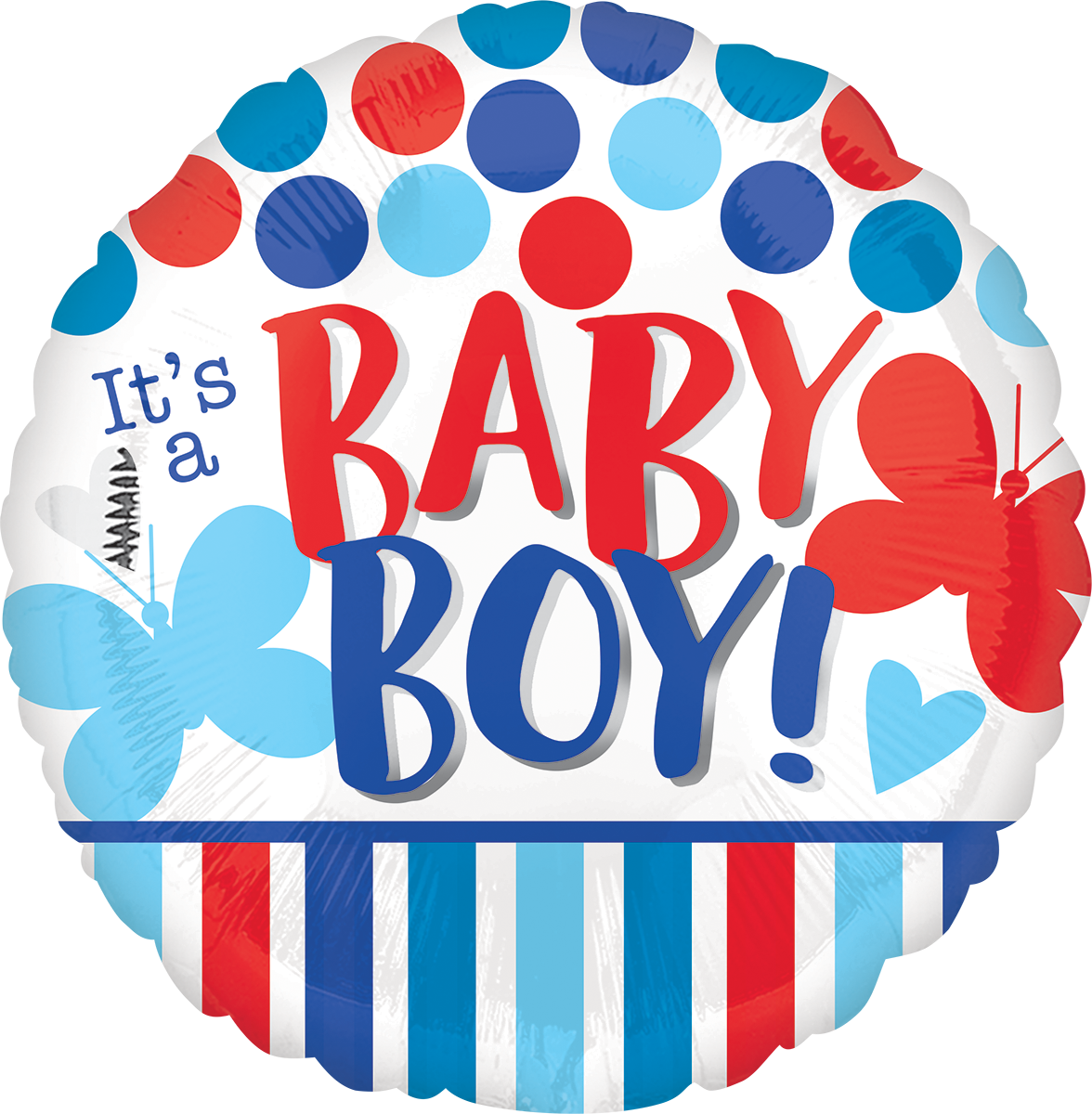 18" It's A Boy Red & Blue