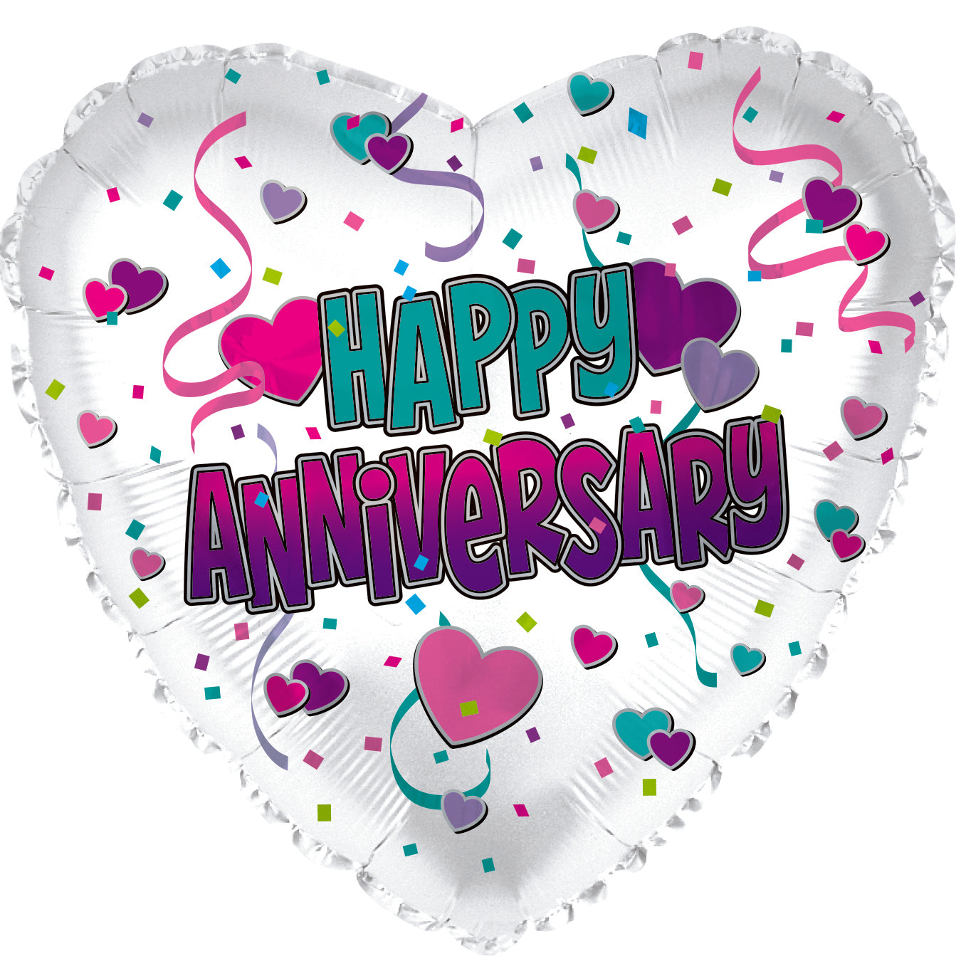 17" Happy Anniversary Foil