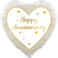 18" Happy Anniversary Heart Oaktree