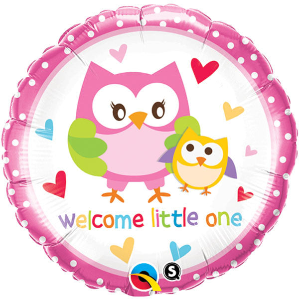 18" Welcome Little One Owls