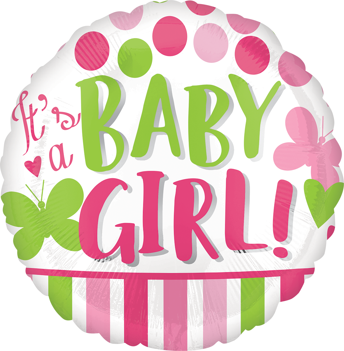 18" It's A Girl Pink & Green