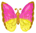 25" Super Shape Pink & Yellow Butterfly
