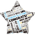 17" Congrats Black & Blue
