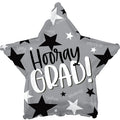 17" Hooray Grad! Stars Foil