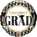 1" Grad Black & Gold Pattern Foil