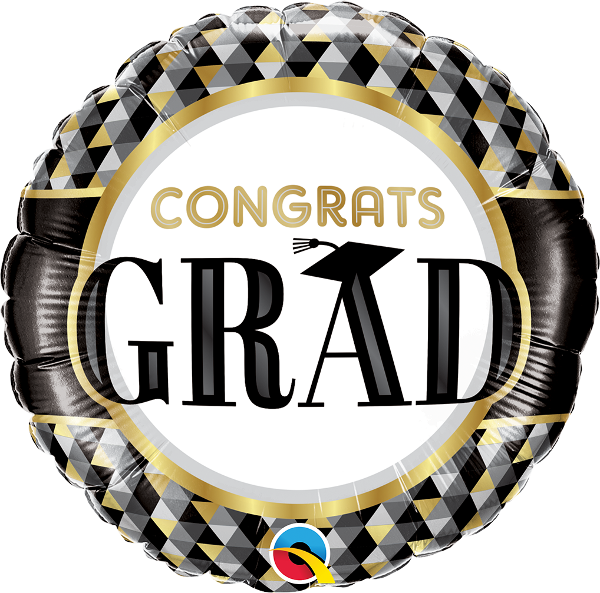 1" Grad Black & Gold Pattern Foil