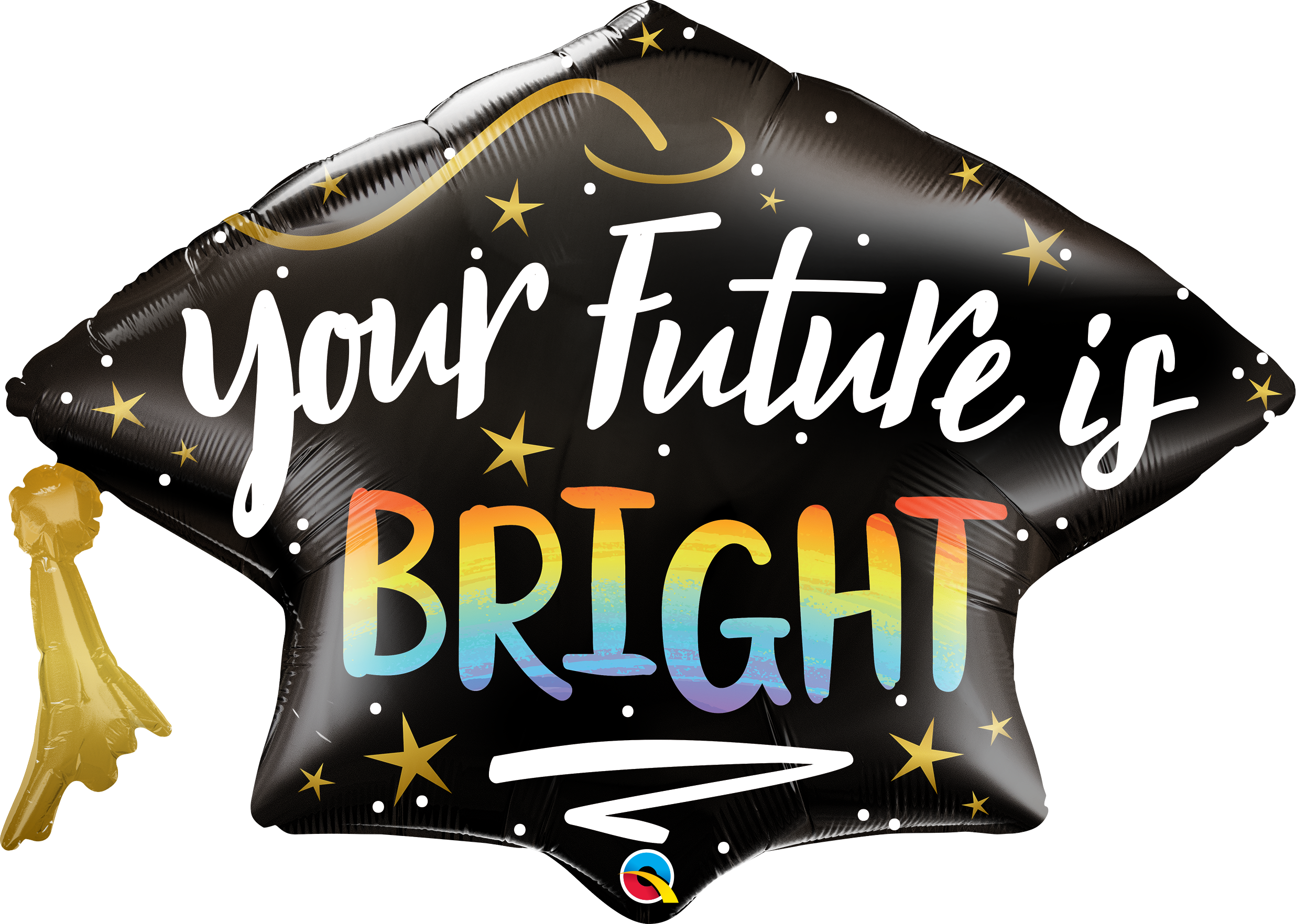 41" Shape Your Future is Bright Grad Cap Foil
