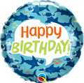 18" Birthday Sharks