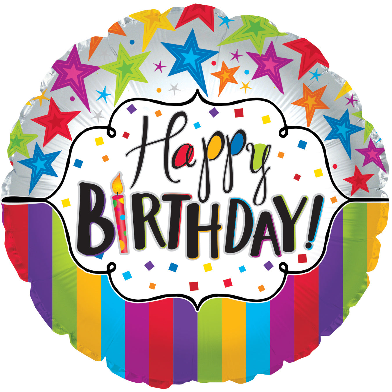 17" Happy Birthday Stars & Stripes