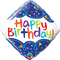18" Diamond Birthday Scribble