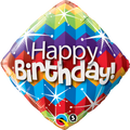 18" Birthday Zig Zags Starbursts