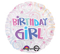 18" Birthday Girl Swirls