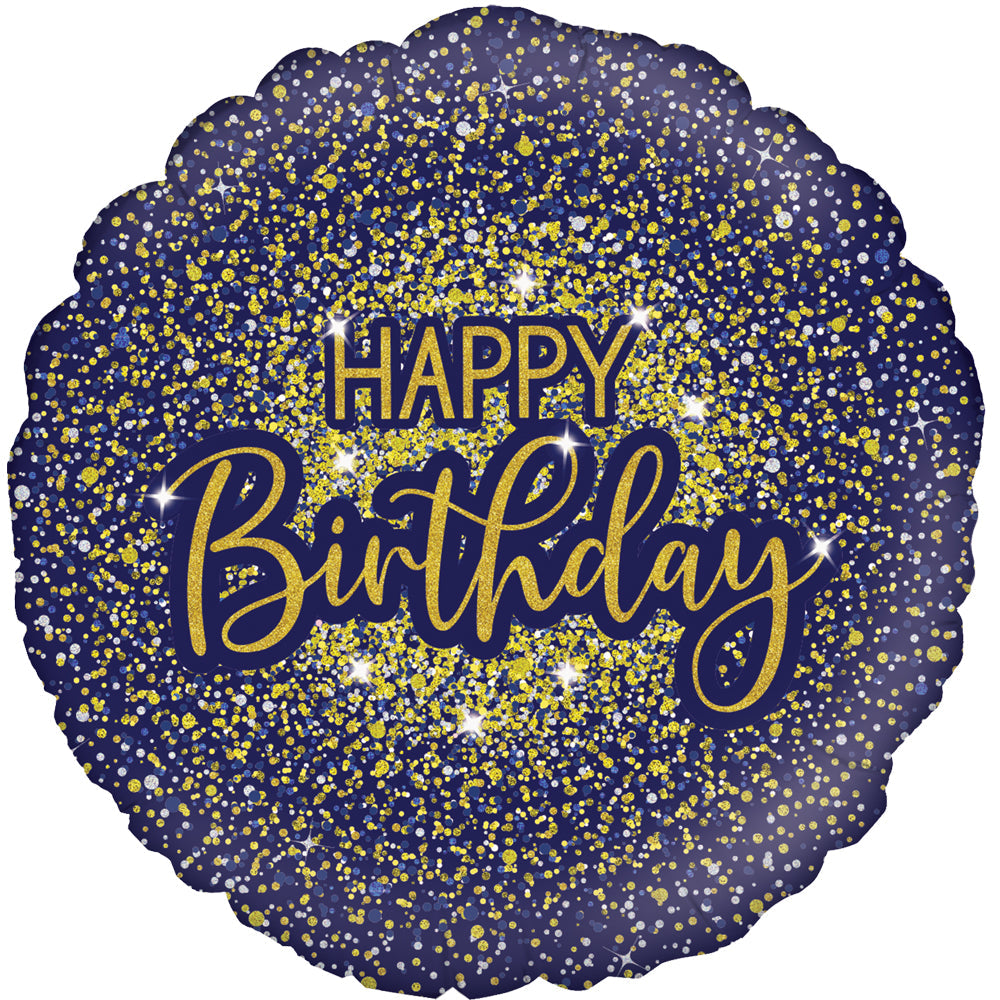 18" Glamorous Glitter Birthday Oaktree