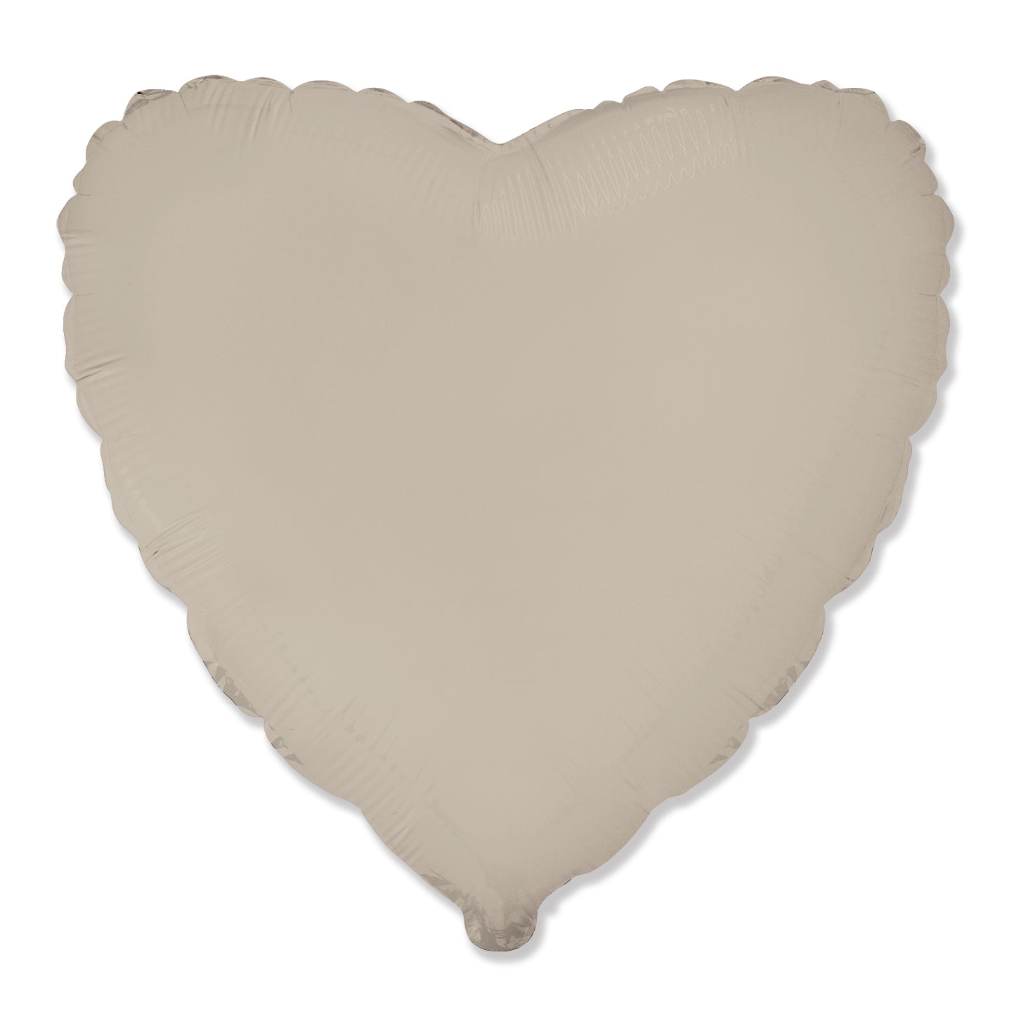 18" Heart Matte Creamy Latte Foil