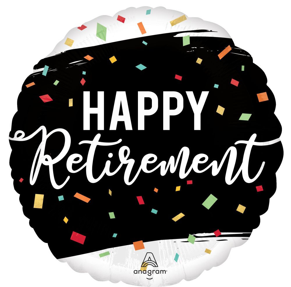 18" Happy Retirement Foil