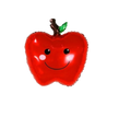 21" Cute Apple Foil