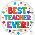 18" Best Teacher Ever Foil