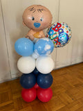 Little Bundle Baby Shower Balloon Stack