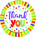 18" Thank You Yellow Burst Foil