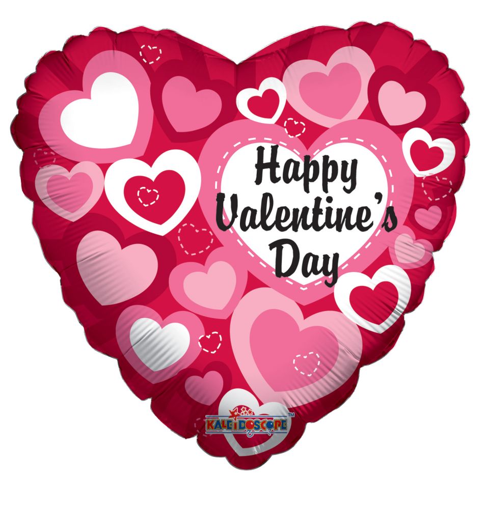 Valentine's Day Basket with Roses & 2 Foil Balloons
