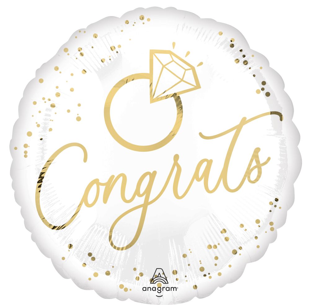 White Gold Wedding Congrats
