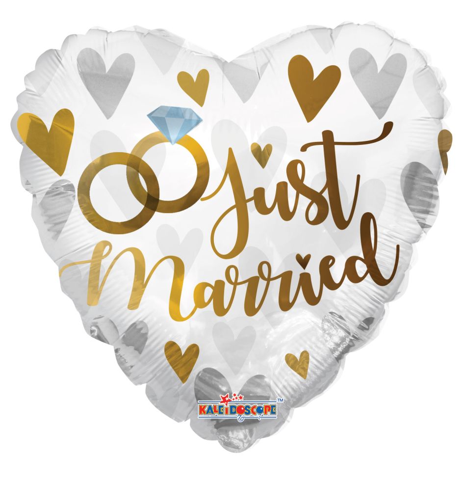 18" Just Married Rings