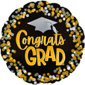 17" Congrats Grad Dots Foil